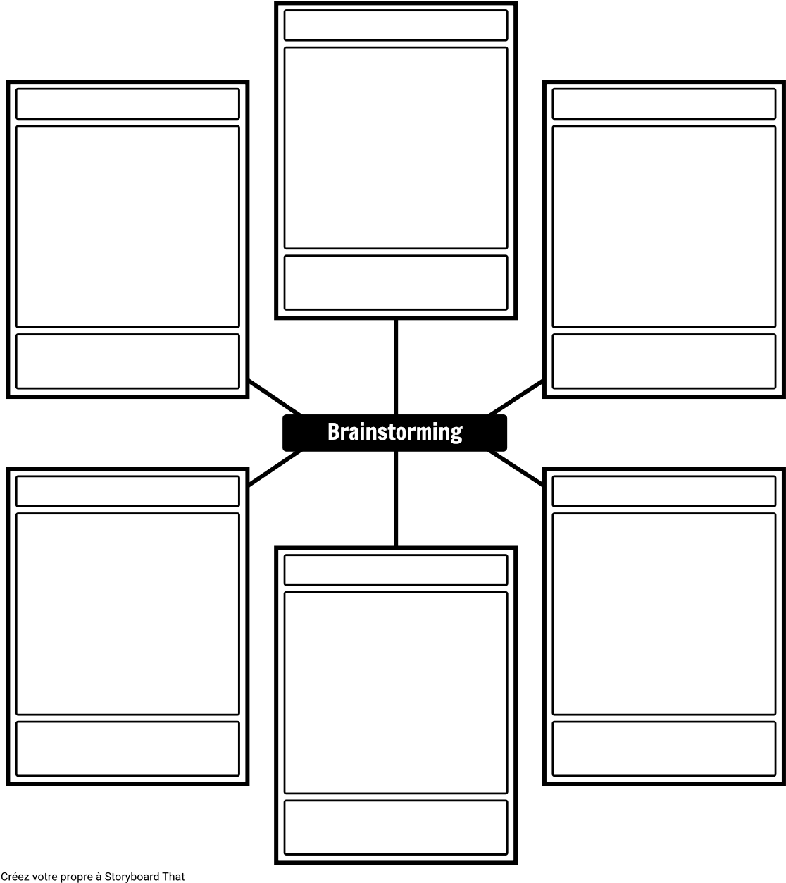 Modèle De Brainstorming - Brainstorming Vorlage (1142x1277), Png Download
