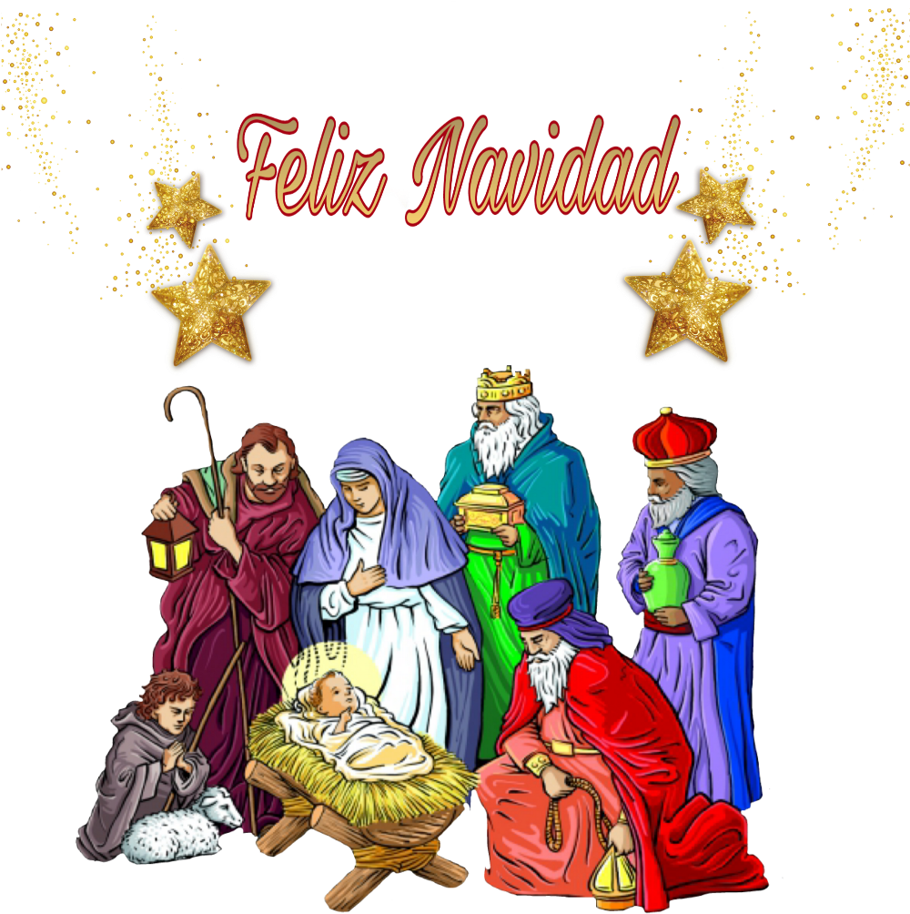 Navidad Sticker - Nativity Christmas Gift Tags (1024x1024), Png Download