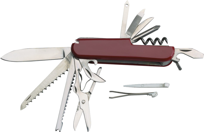 Senator 11 Blade Pocket Knife - Multi-tool (854x854), Png Download