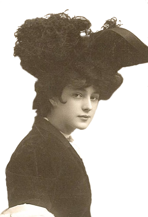 Enter Your Email Address To Follow This Blog And Receive - Evelyn Nesbit Cigarette Cards (500x730), Png Download