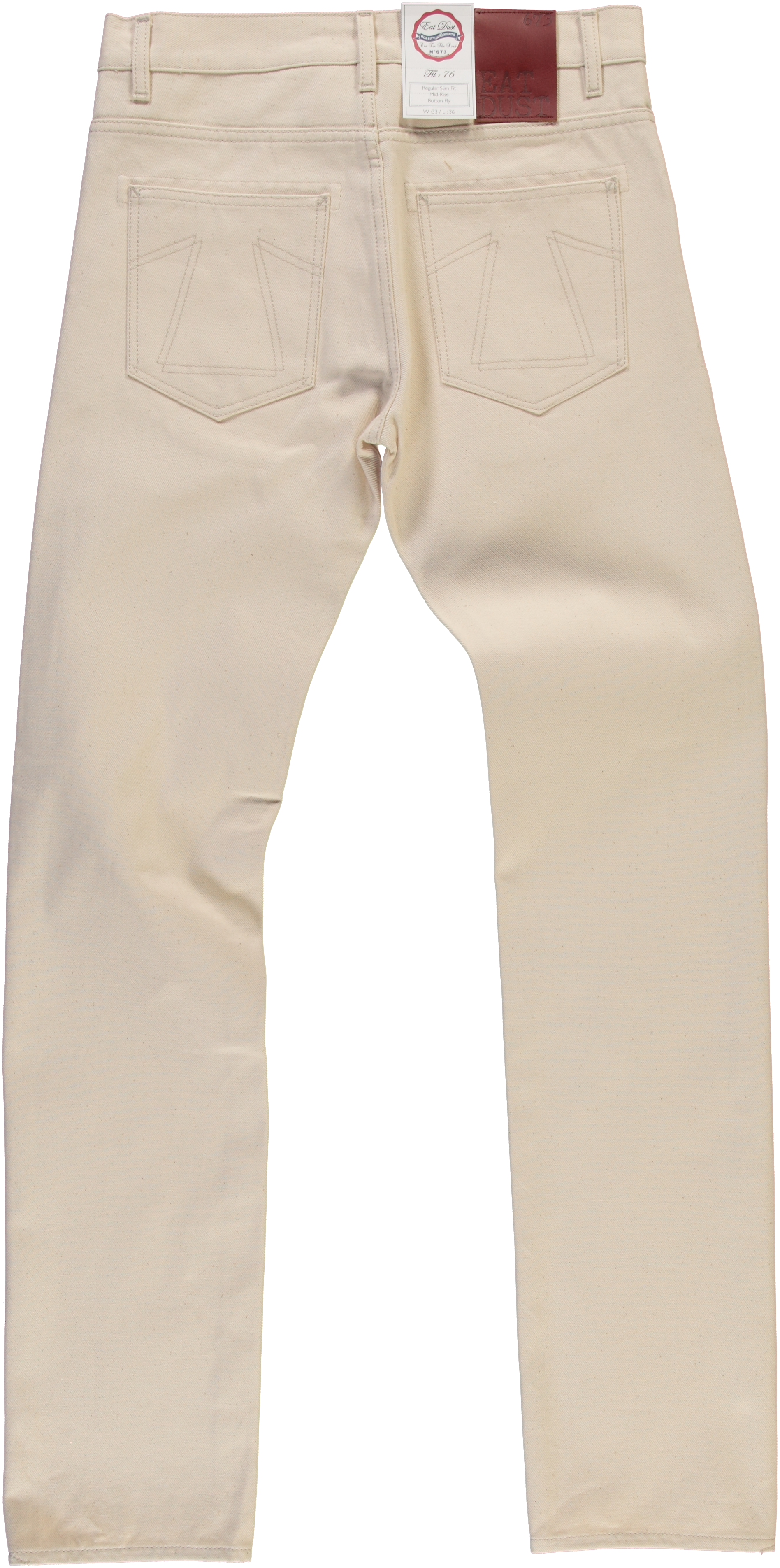 Snow 76 Bull Denim Pants, White - Pocket (1896x3810), Png Download