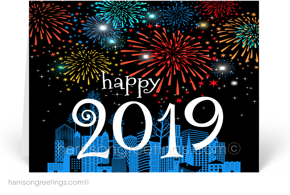 2019 New Year Cards (946x704), Png Download