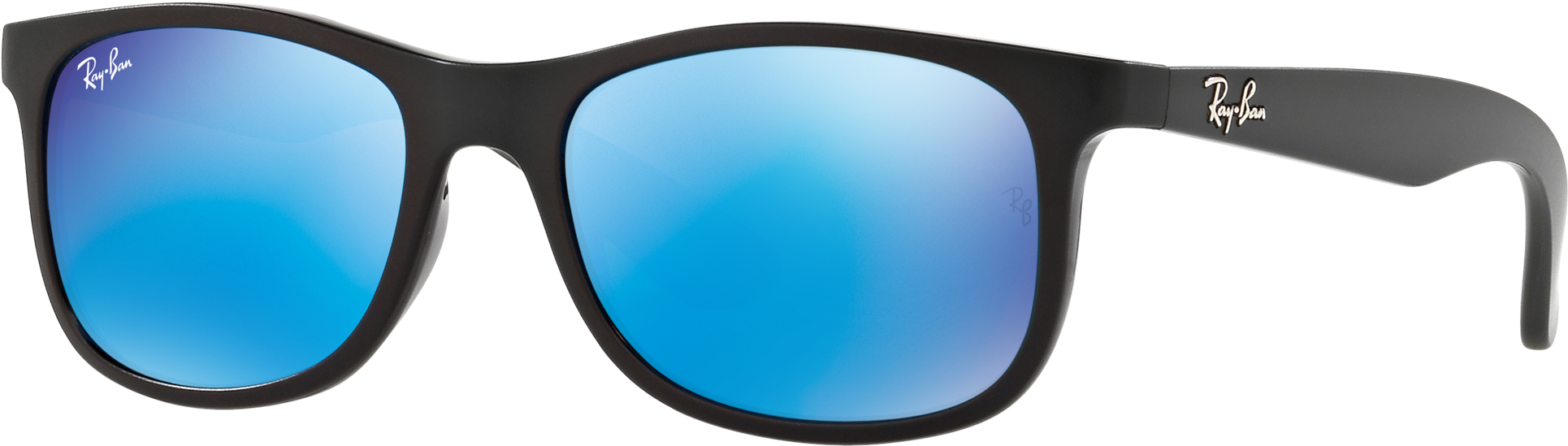 Ray Ban Wayfarer Liteforce Blue Mirror (2090x1357), Png Download