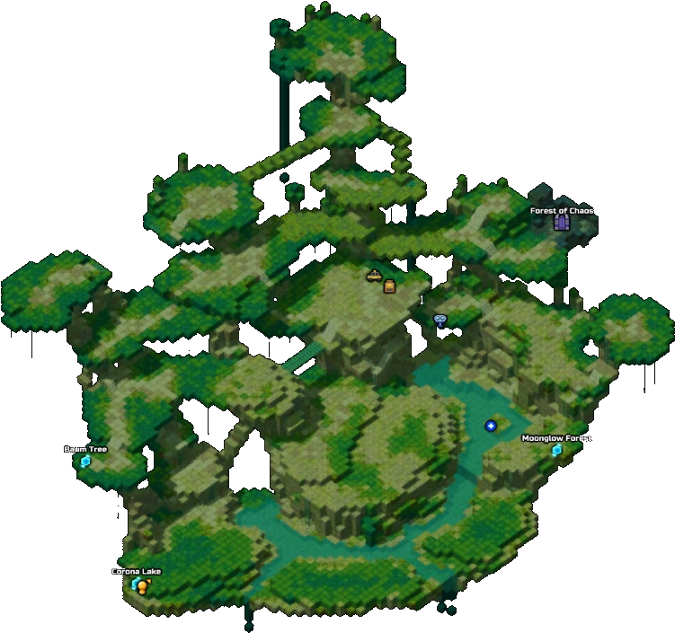 Forest Of Lost Memories - Map (788x745), Png Download