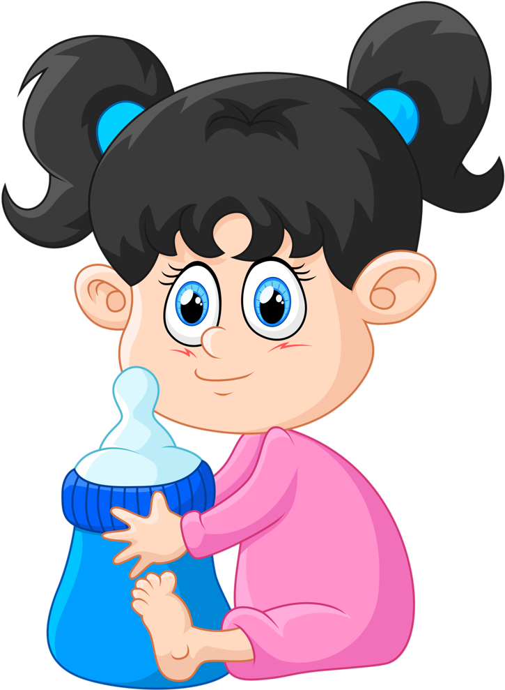 5 - Imagenes De Una Niña Tomando Leche (838x1024), Png Download
