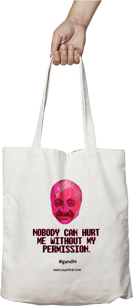 Gandhi Tote Bag - Canvas Bag Marketing (900x1198), Png Download