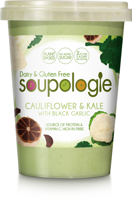 Soupologie Cauliflower Kale & Black Garlic Soup - Coffee (460x700), Png Download