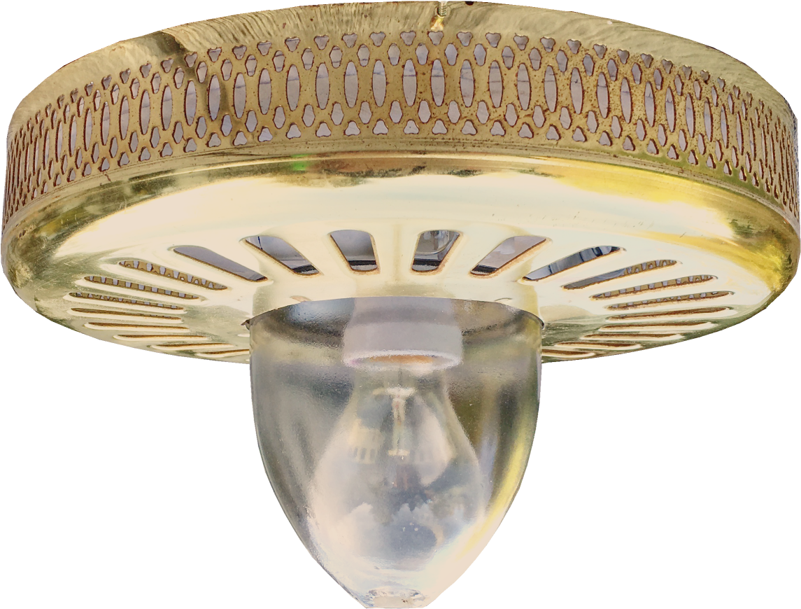 Ceiling Lamp Of Gold-colored Metal - Lamp (1166x899), Png Download