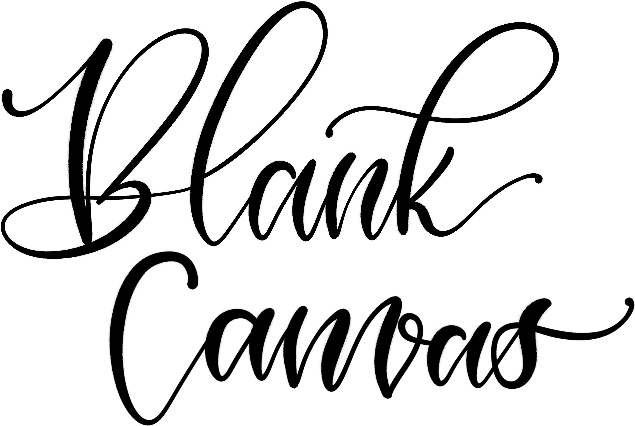 Blank Canvas Logo - Calligraphy (4800x3066), Png Download