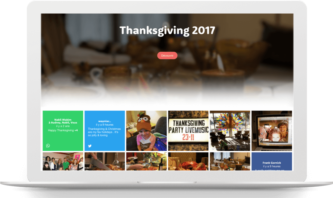 Collect And Share Your Favorite Thanksgiving Memories - Online Advertising (1400x714), Png Download