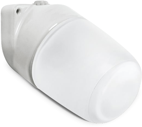 Applique Globe Porcelaine Blanche (750x1000), Png Download