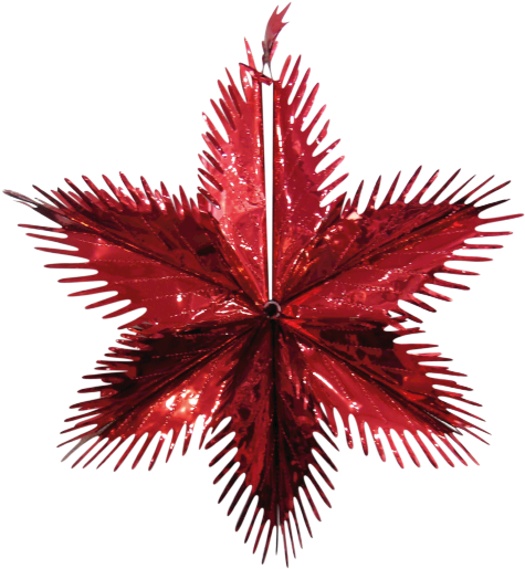 Christmas Metallic Foil Starburst 60cm - Fiocchi Di Neve Glitter (800x620), Png Download