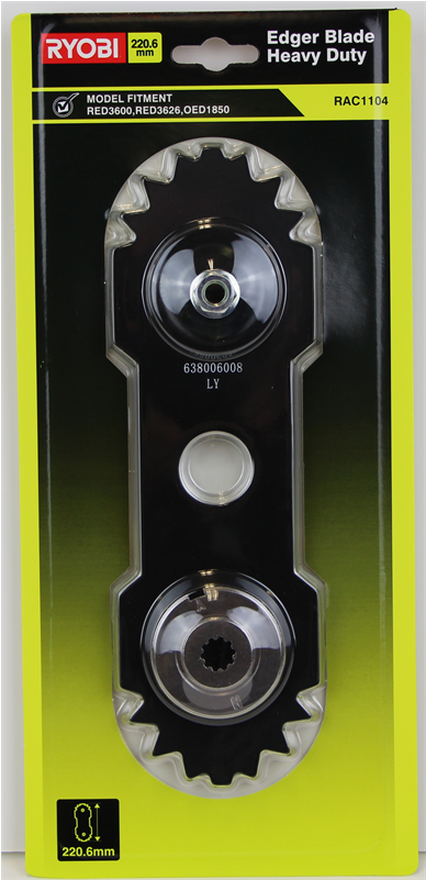 Ryobi 18 / 36v Heavy Duty Edger Blade - Lever (800x800), Png Download