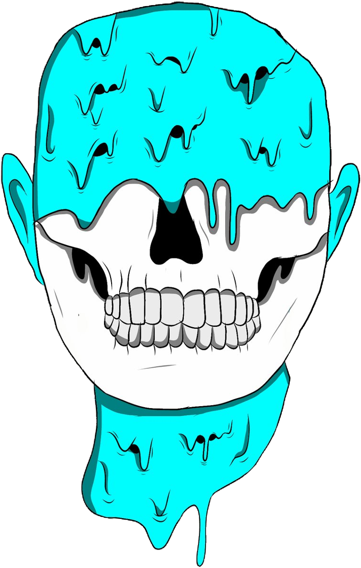 Skeleton Sticker (1024x1129), Png Download