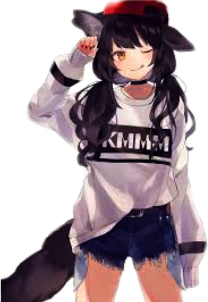 Anime Sticker - Imagenes De Anime Neko Girl (1024x1024), Png Download