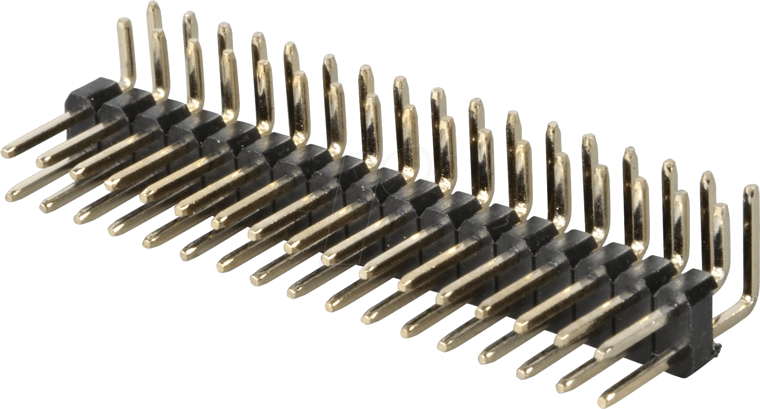 2 X 17-pin Header, Angled, Pitch - Firearm (1560x842), Png Download