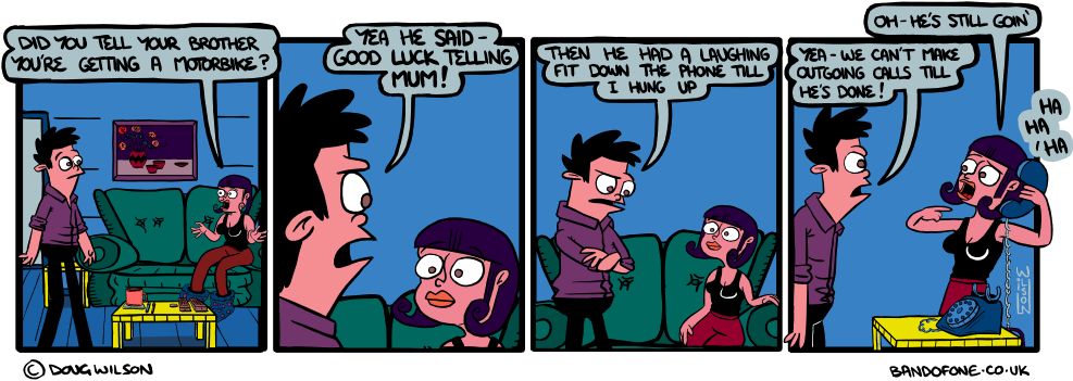 The Brother - Cartoon (1000x360), Png Download