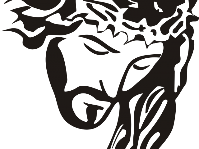 Optical Illusion Clipart Jesus Silhouette - Jesus Christ Stickers (640x480), Png Download