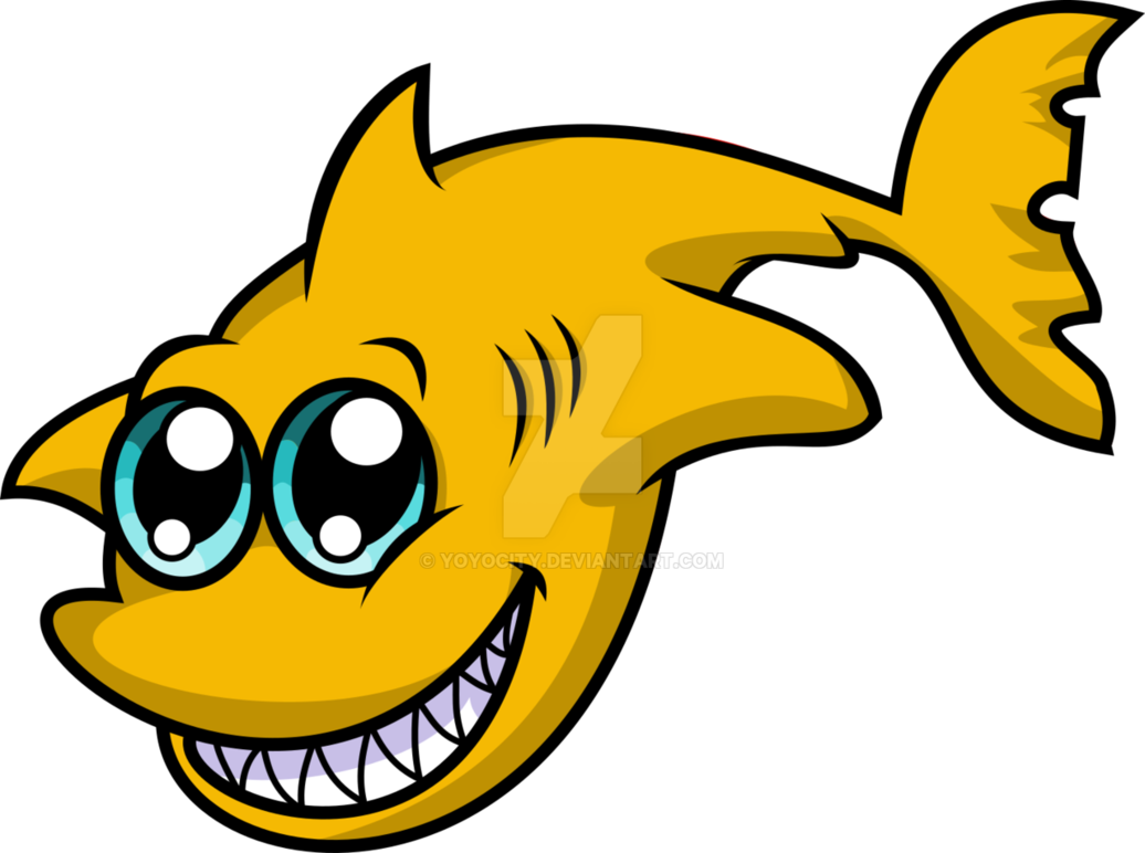 Orange Shark (1036x772), Png Download