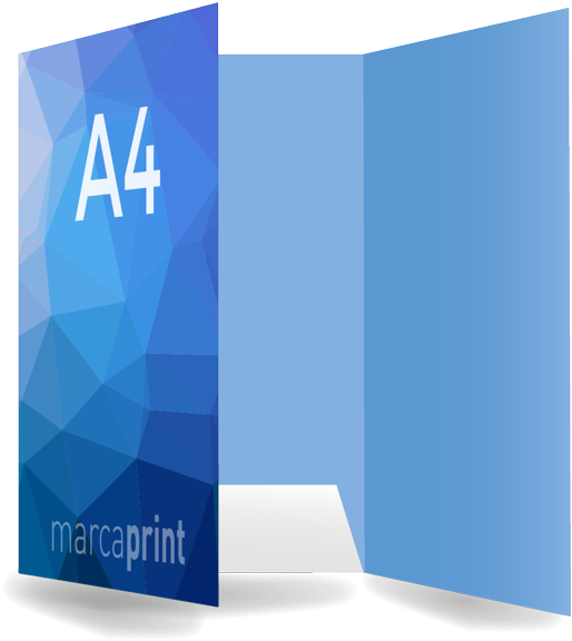 Impresión De Carpetas De Empresa A4 3 Caras Con Solapa (600x600), Png Download