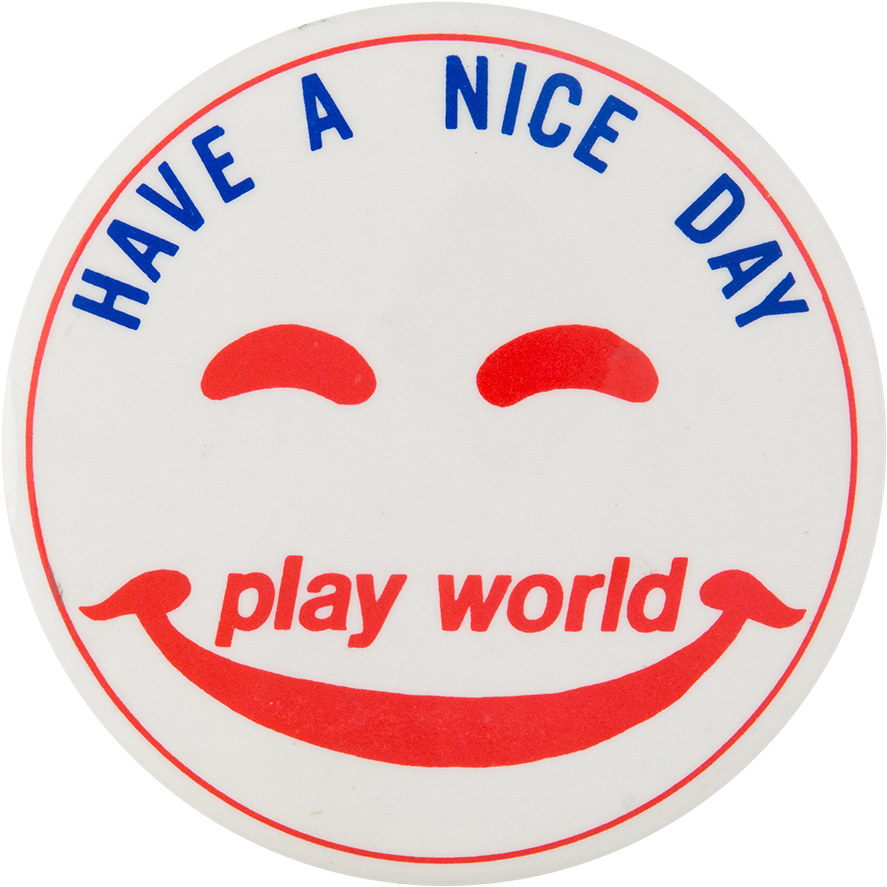 Play World Smiley Smileys Button Museum - Circle (1000x994), Png Download