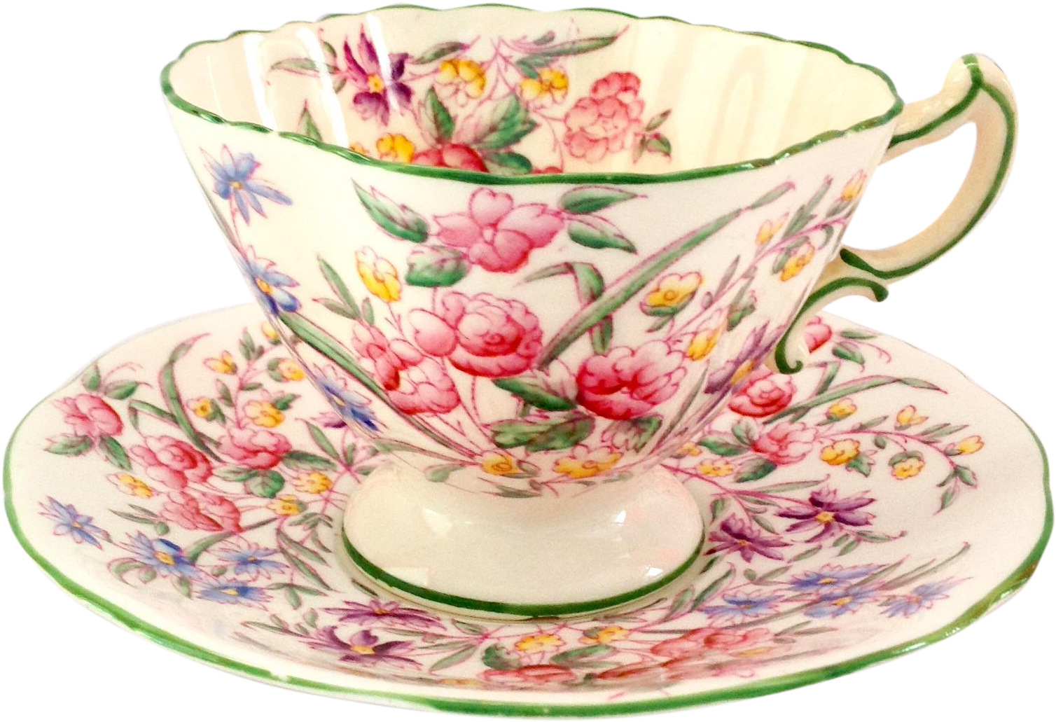 Hammersley England Bone China Bridal Rose Teacup And - Garden Roses (1507x1507), Png Download