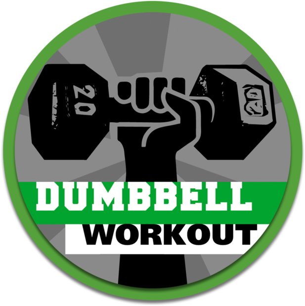 Dumbbell Workout 4 - Label (630x630), Png Download