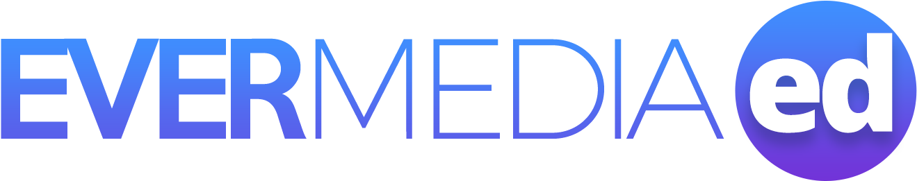 1600 × 800 In Evermedia Education Logo - Circle (1600x800), Png Download