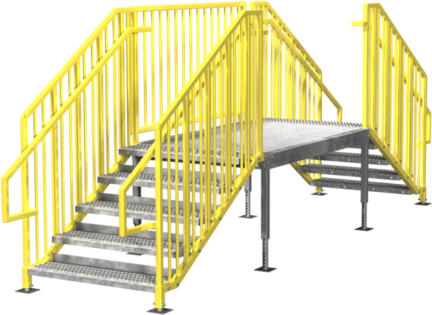 Portable Stairs Multiple Entries - Handrail (900x1200), Png Download