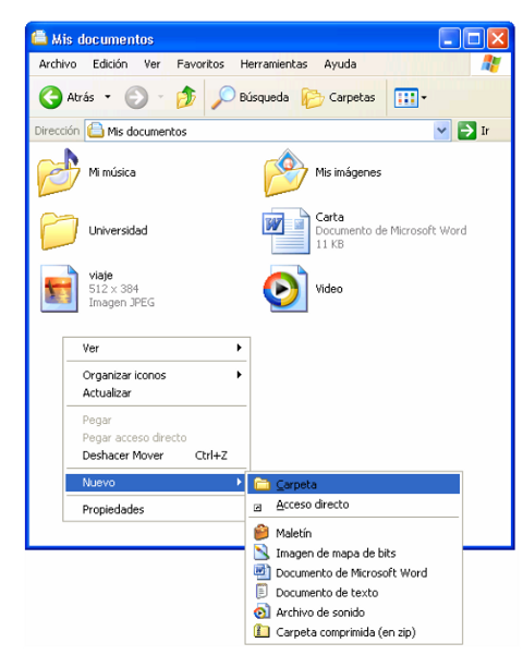 Carpeta Menú Contextual Sobre Un Documento - Windows (800x600), Png Download