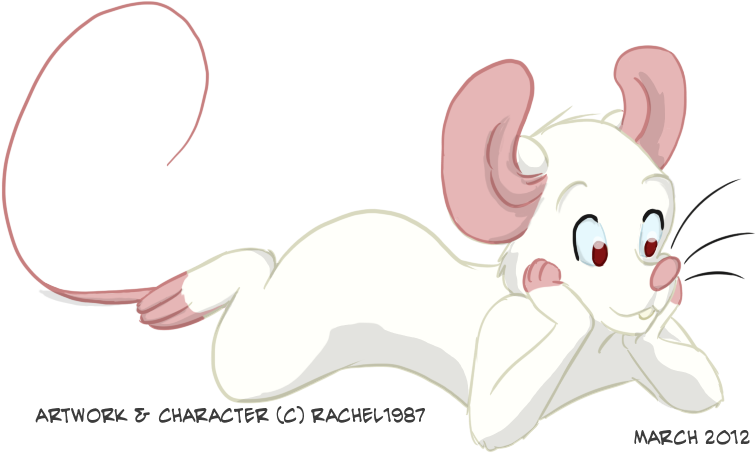 Rachel1987 Watching Mouse - Cartoon (900x600), Png Download