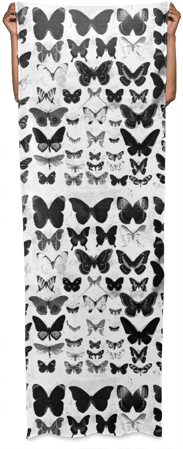 Wrap Scarf - Papilio (400x921), Png Download