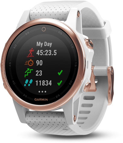 Garmin Fenix 5s - Garmin Fenix 5s Rose Gold (600x600), Png Download