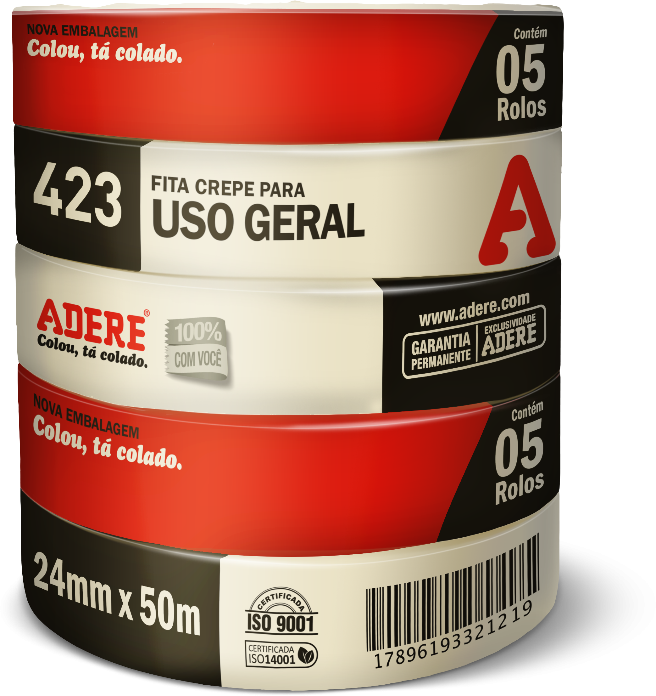 General Purpose Crepe Adhesive Tape - Adere (2392x2362), Png Download
