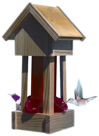 Perky-pet Wishing Well Hummingbird Feeder, 16oz - Outhouse (600x600), Png Download