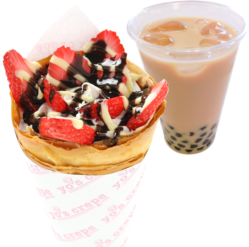 Any Crepe Boba Drink - Sundae (800x800), Png Download