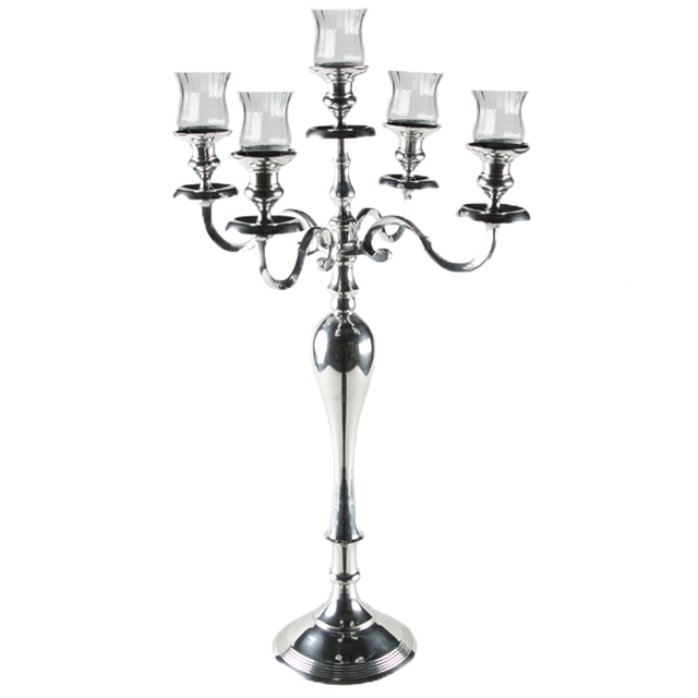 80cm Silver Candelabra (700x700), Png Download