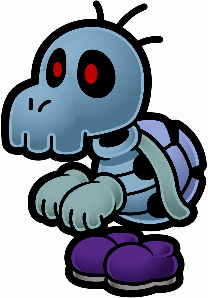 Super Mario Wiki Β - Dark Bones Paper Mario (805x1155), Png Download