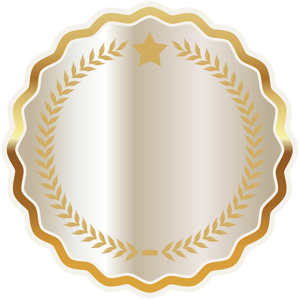 Discover - Golden White Labels Png (600x600), Png Download