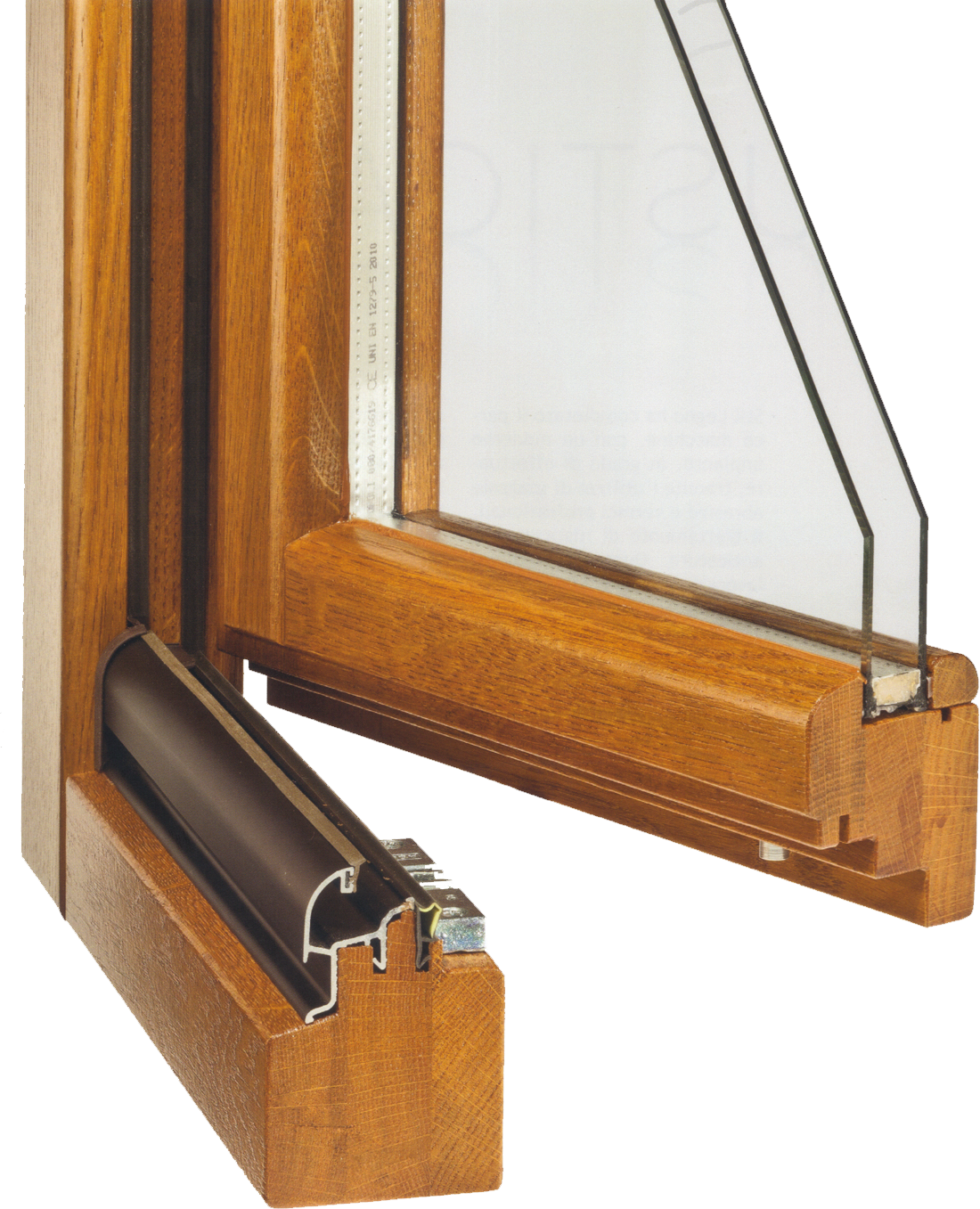 Thermal Insulation - Wood Profile (1100x1357), Png Download