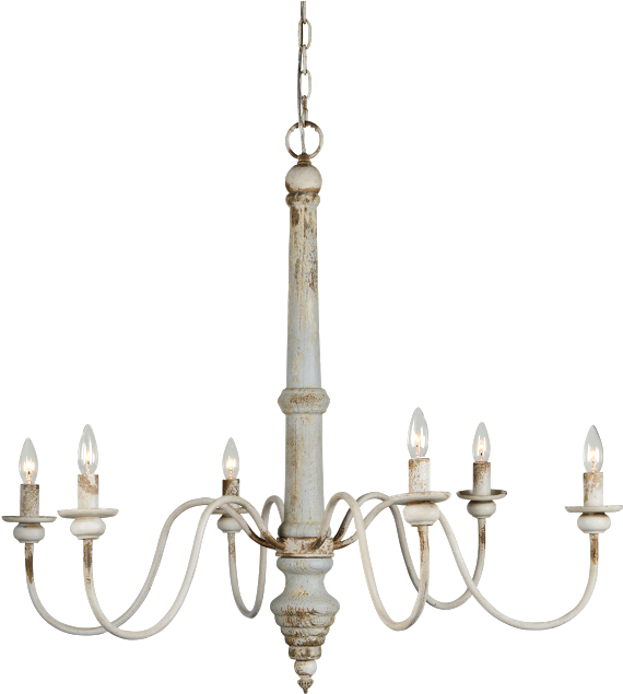 38 X 33 X - Shabby Chic Chandelier (615x659), Png Download