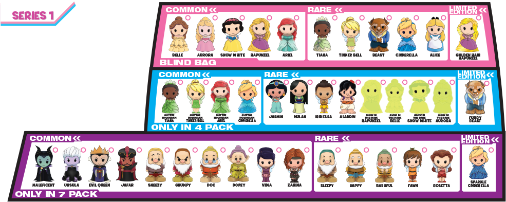 Princess - Disney Princess Ooshies List (993x452), Png Download