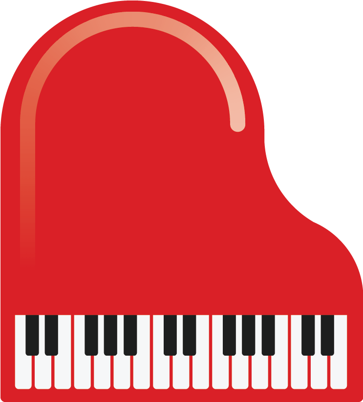 Piano Clipart Toy Piano - Red Piano Clipart (958x958), Png Download