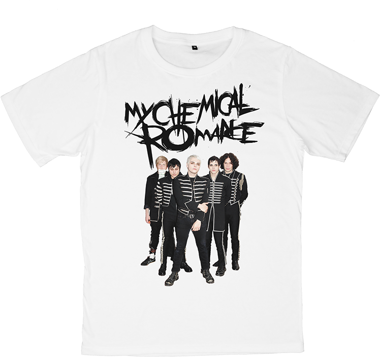 เสื้อยืด วง My Chemical Romance สีขาว แขนสั้น S M L - My Chemical Romance (800x800), Png Download