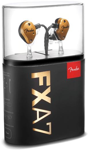 Fender Fxa7 Pro In-ear Monitors Gold - Ear Monitor Fender Fxa7 (498x622), Png Download