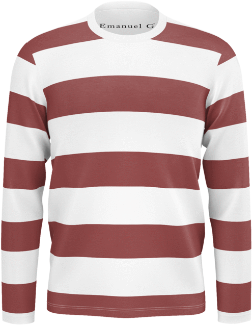 Red Horizontal Stripes - Sweater (690x690), Png Download