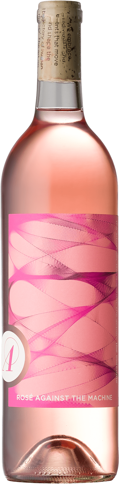 2017 Rosé Against The Machine - Water Bottle (631x1760), Png Download