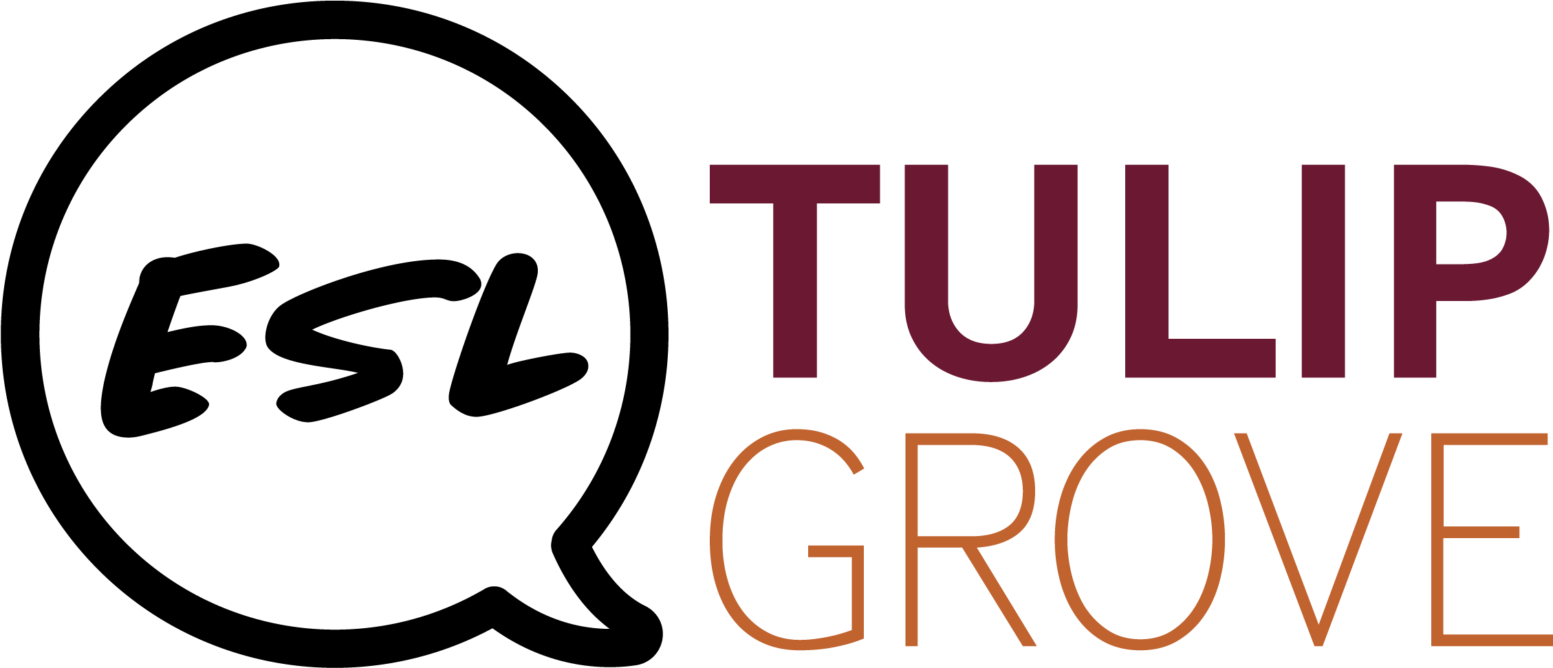 Esl Tulip Grove - Circle (2601x1264), Png Download