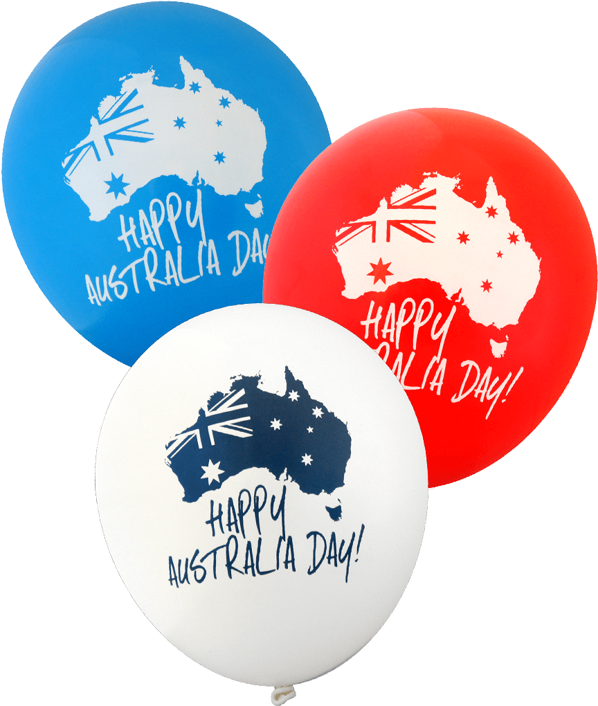 Happy Australia Day Balloons [1804] - Australia Day Balloons (876x1152), Png Download