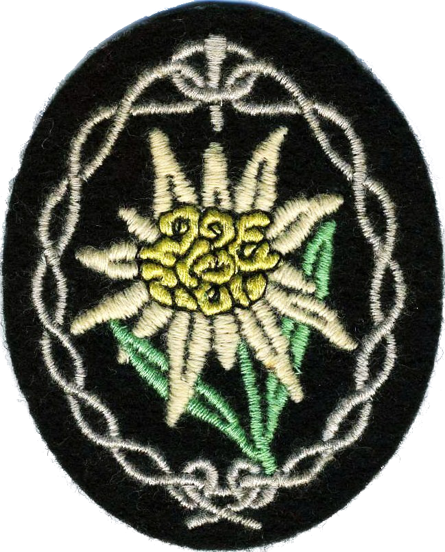 Gebirgsjäger Edelweiss Arm Patch - Gebirgsjager (649x804), Png Download